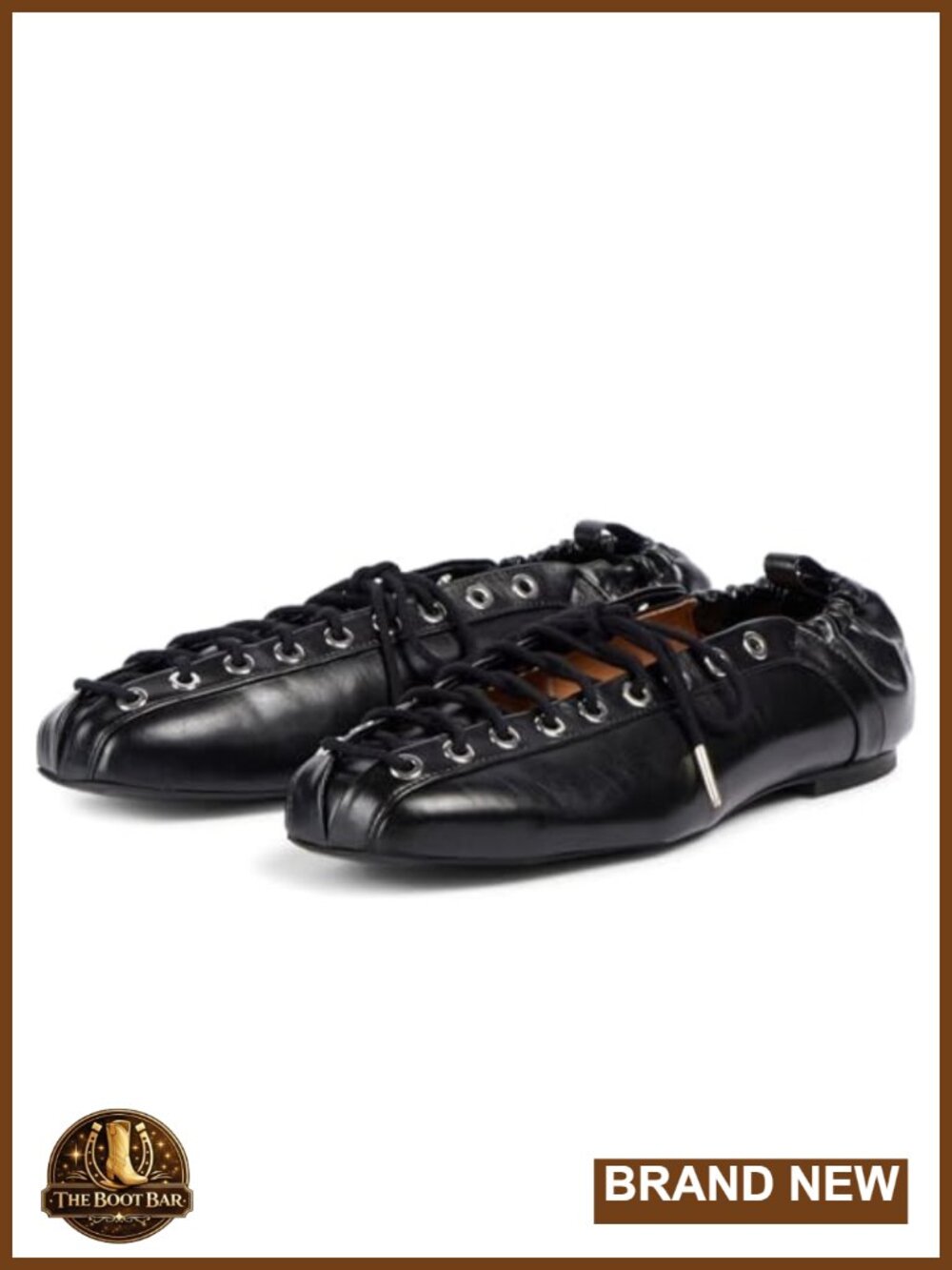 Women's Leather Lace-Up Ballet Flats Slip-On Mary Jane Comfort Casual Shoes